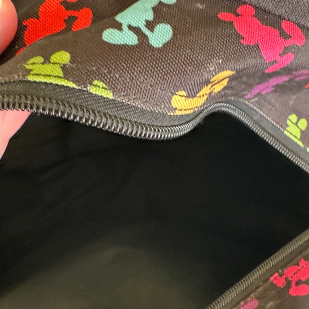 Disney Black Backpack with Colorful Mickey Mouse Silhouettes Walt Disney World - Picture 8 of 9